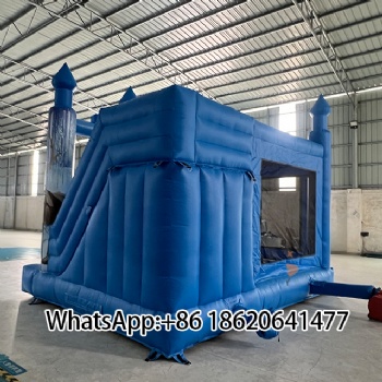 Frozen-Themed Inflatable Bounce Castle with Slide: Perfect for Kids' Parties