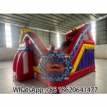 Colorful Inflatable Bounce House with Slide - Perfect for Kids' Parties
