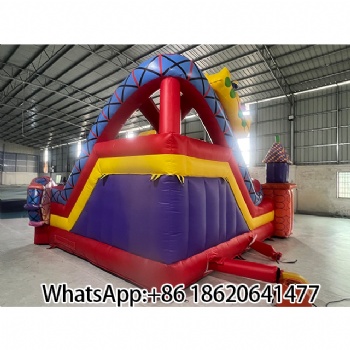 Colorful Inflatable Bounce House with Slide - Perfect for Kids' Parties