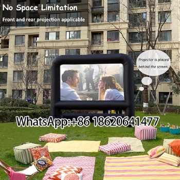 Backyard Theater: Inflatable Movie Screen for Garden Gatherings