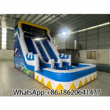 Giant Inflatable Water Slide with Pool – Ultimate Backyard Fun