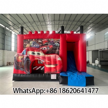 Cars - Themed Inflatable Bounce House with Slide