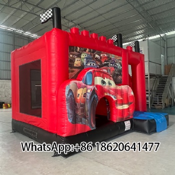 Cars - Themed Inflatable Bounce House with Slide