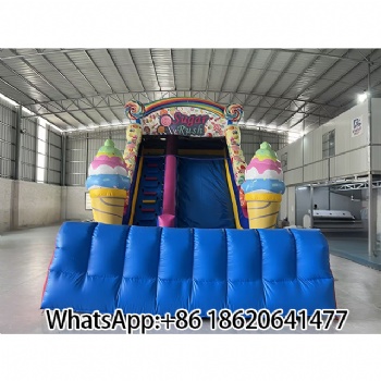 Sugar Rush” Inflatable Slide with Ice - Cream Design
