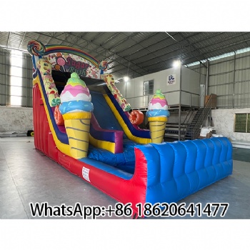 Sugar Rush” Inflatable Slide with Ice - Cream Design