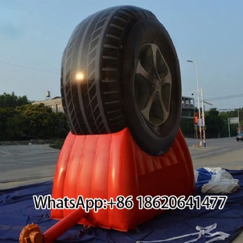 Inflatable Car Wheel Display: Perfect for Auto - Themed Events