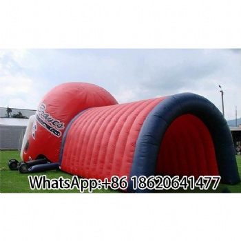 Inflatable Helmet - Shaped Entrance for Football Activities