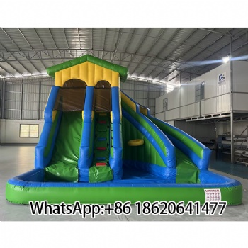 Multi - Lane Inflatable Water Slide: Race to the Fun