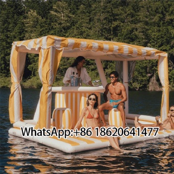 Inflatable Floating Island Lounge – Ideal for Pool & Lake Gatherings