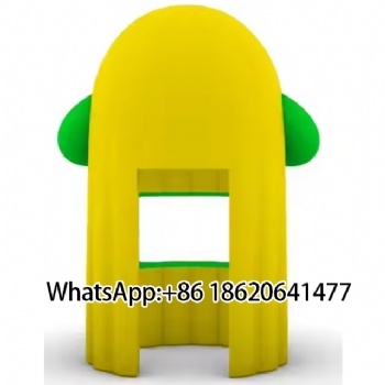 Lemon - Shaped Inflatable Cash Cube & Currency Machine Booth