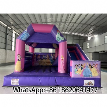 Princess - Themed Inflatable Bounce House with Slide: Perfect for Kids’ Parties & Outdoor Play