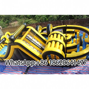 Commercial Inflatable Obstacle Course  with Blower  For Outdoor