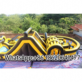 Commercial Inflatable Obstacle Course  with Blower  For Outdoor